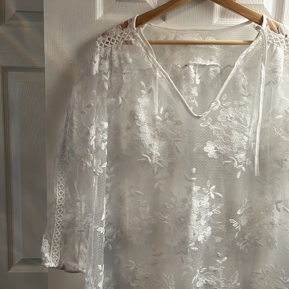 70’s lace dress overlay - Picture 2 of 4